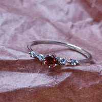 18K Gold Garnet Ring - Elara-51mm-State of Style