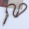 Handmade Vintage Leather Arrow Pendant Necklace