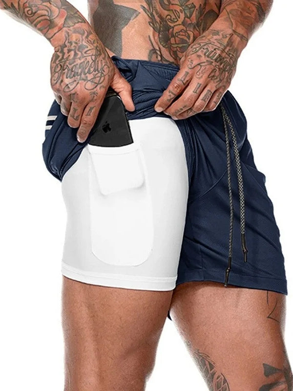 2-in-1 Summer Sports Shorts for Men – Felix