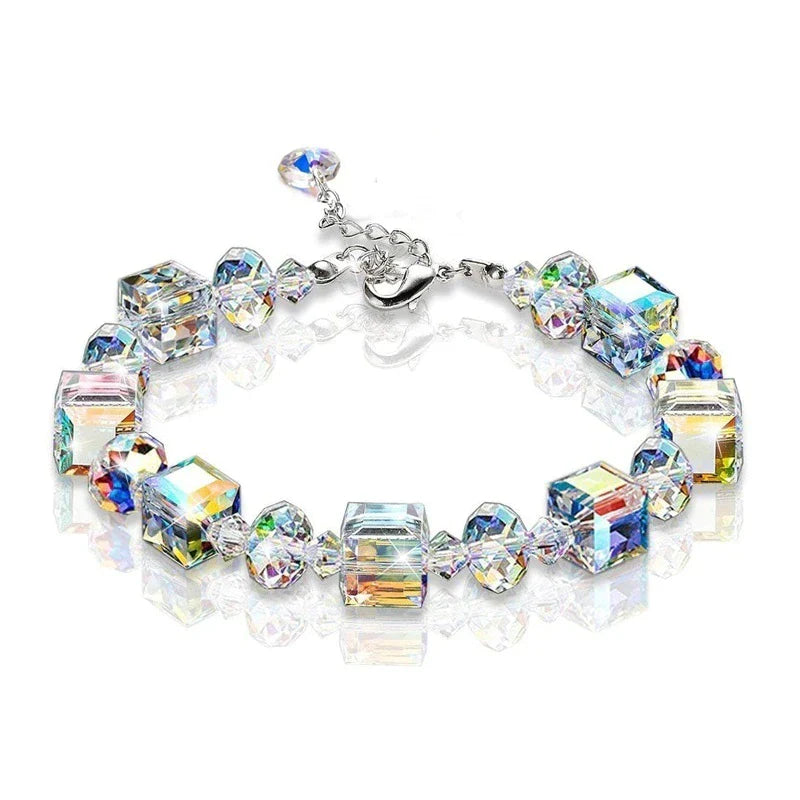 Versatile Cubic Crystal Bracelet