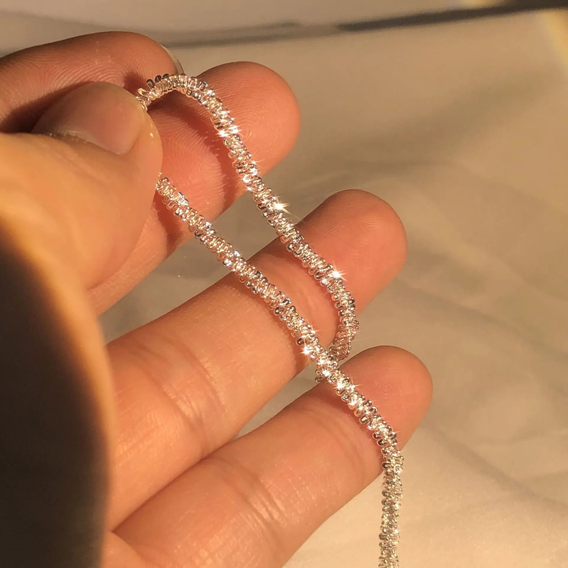 Silver Liquid Shine Bracelet | Elegant Women's Jewellery