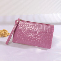 Fashionista's Crocodile Wristlet Bag