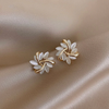 Elegant Opal Flower Petal Earrings | Sophisticated and Stylish