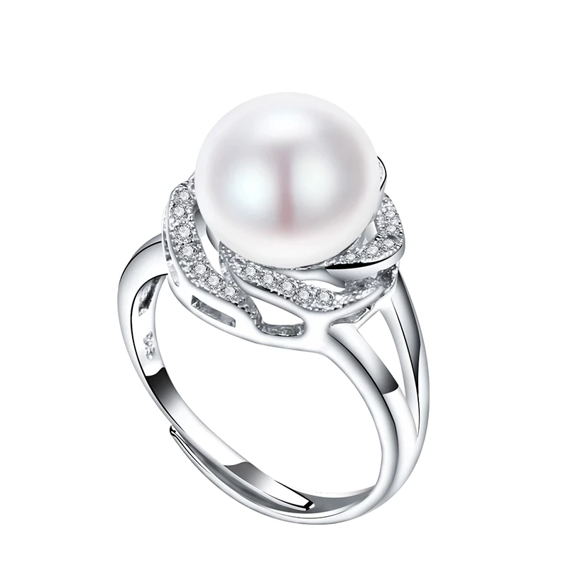 Adjustable Large Pearl Ring | Elegant Statement Jewellery