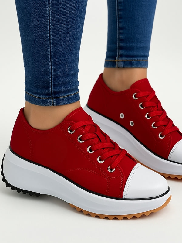 Platform sneakers with heel – Dalia
