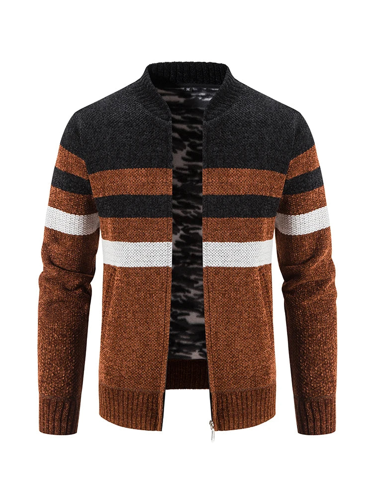 Men's Striped Autumn Cardigan – Tobias