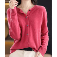 Ladies' Round Neck Cardigan – Amalia Autumn Enchantment