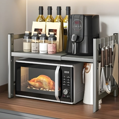 Kitchen Microwave Shelf Multi-Layer Condiment Organiser Rust-Resistant – CookRack