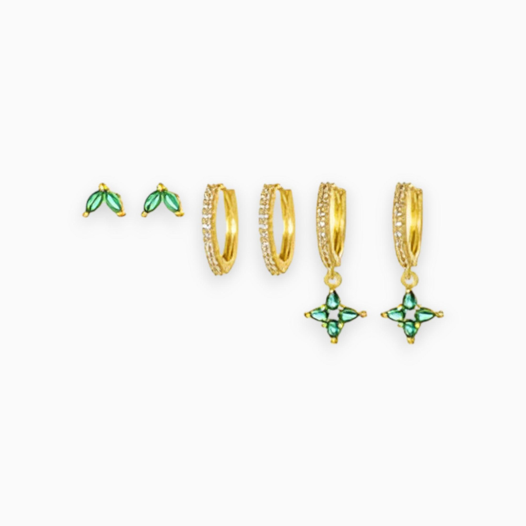 Gold-Plated Earring Set - Sophie