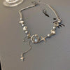 REFINED NECKLACE WITH STAR CRYSTAL CHAIN