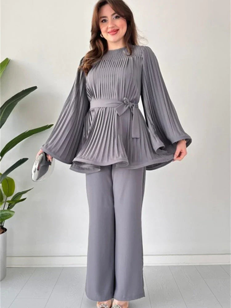 Ladies Pleated Clothing Set – Selene