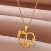 Personalised Heart Initial Necklace | Custom Jewellery