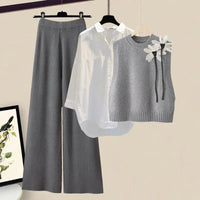 Knitted 3-Piece Ladies Set – Camilla