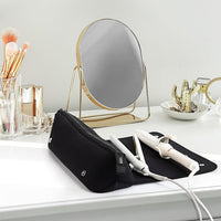 2-in-1 Hair Tools Travel Bag & Heat Resistant Mat-Black-State of Style