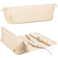 2-in-1 Hair Tools Travel Bag & Heat Resistant Mat-Ivory-State of Style