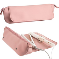 2-in-1 Hair Tools Travel Bag & Heat Resistant Mat-Pink-State of Style