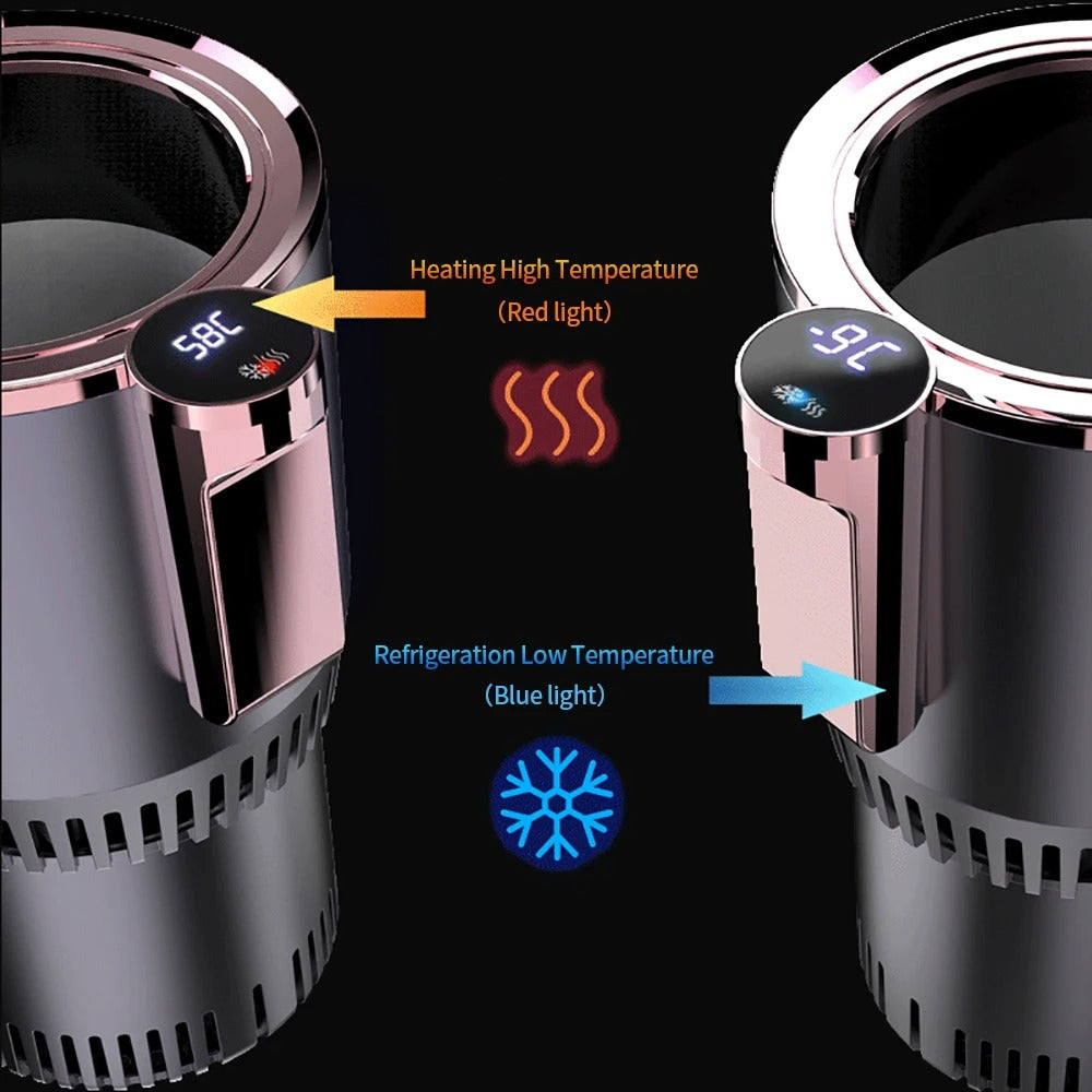 2-in-1 Mug with Heating and Cooling - ThermaChill Smart Cup-Black-State of Style