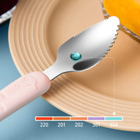 2-in-1 Silicone Baby Spoon - TinyTasties-Blue-Blue-State of Style