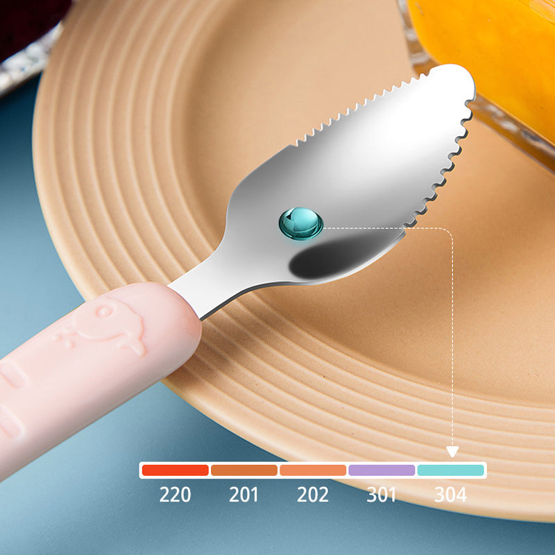 2-in-1 Silicone Baby Spoon - TinyTasties-Blue-Blue-State of Style