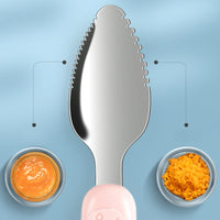 2-in-1 Silicone Baby Spoon - TinyTasties-Blue-Blue-State of Style