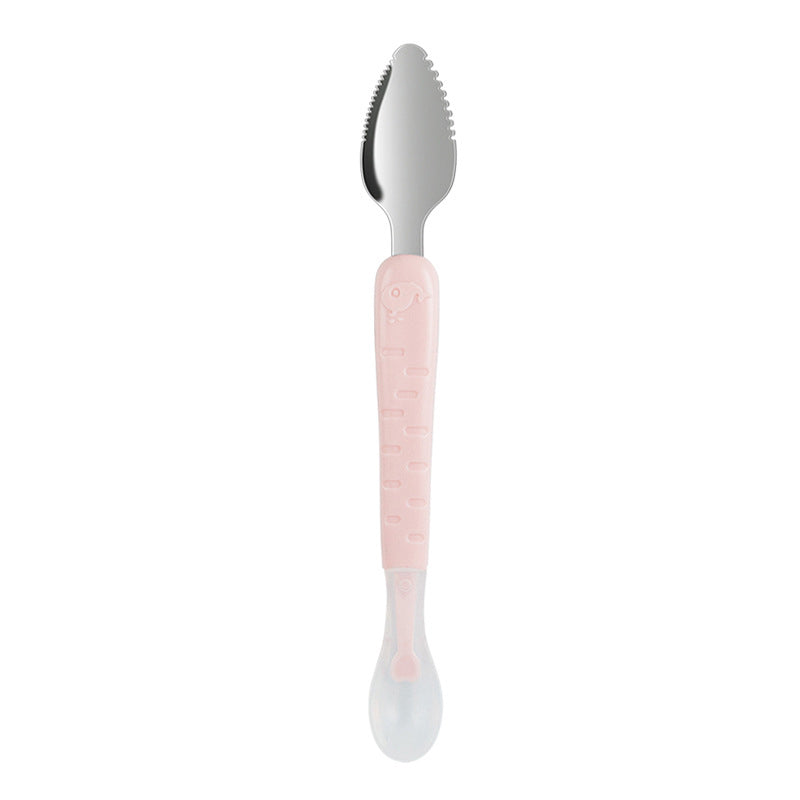 2-in-1 Silicone Baby Spoon - TinyTasties-Pink-Blue-State of Style