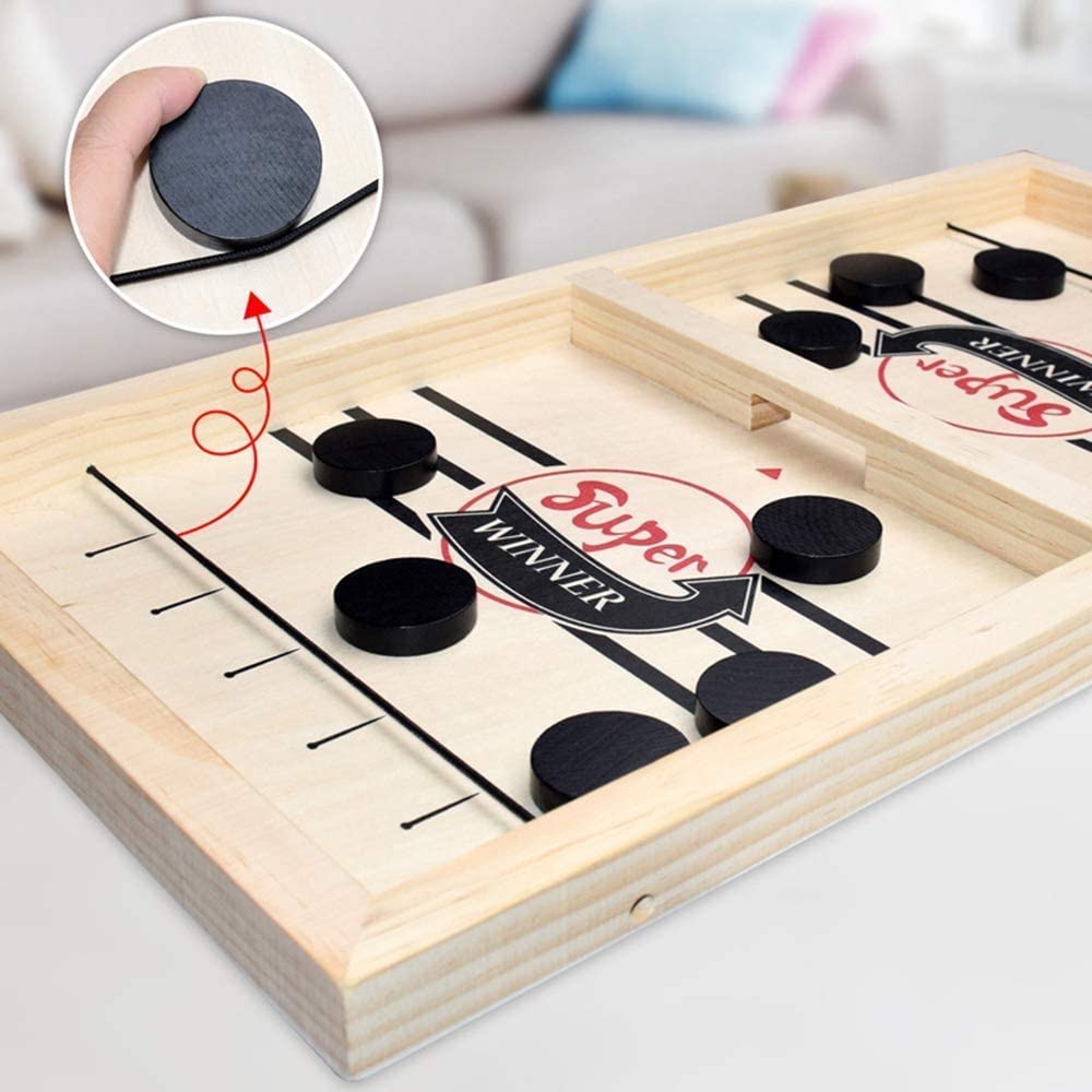 2-in-1 Table Football & Shuffleboard Fun – GameMaster-State of Style