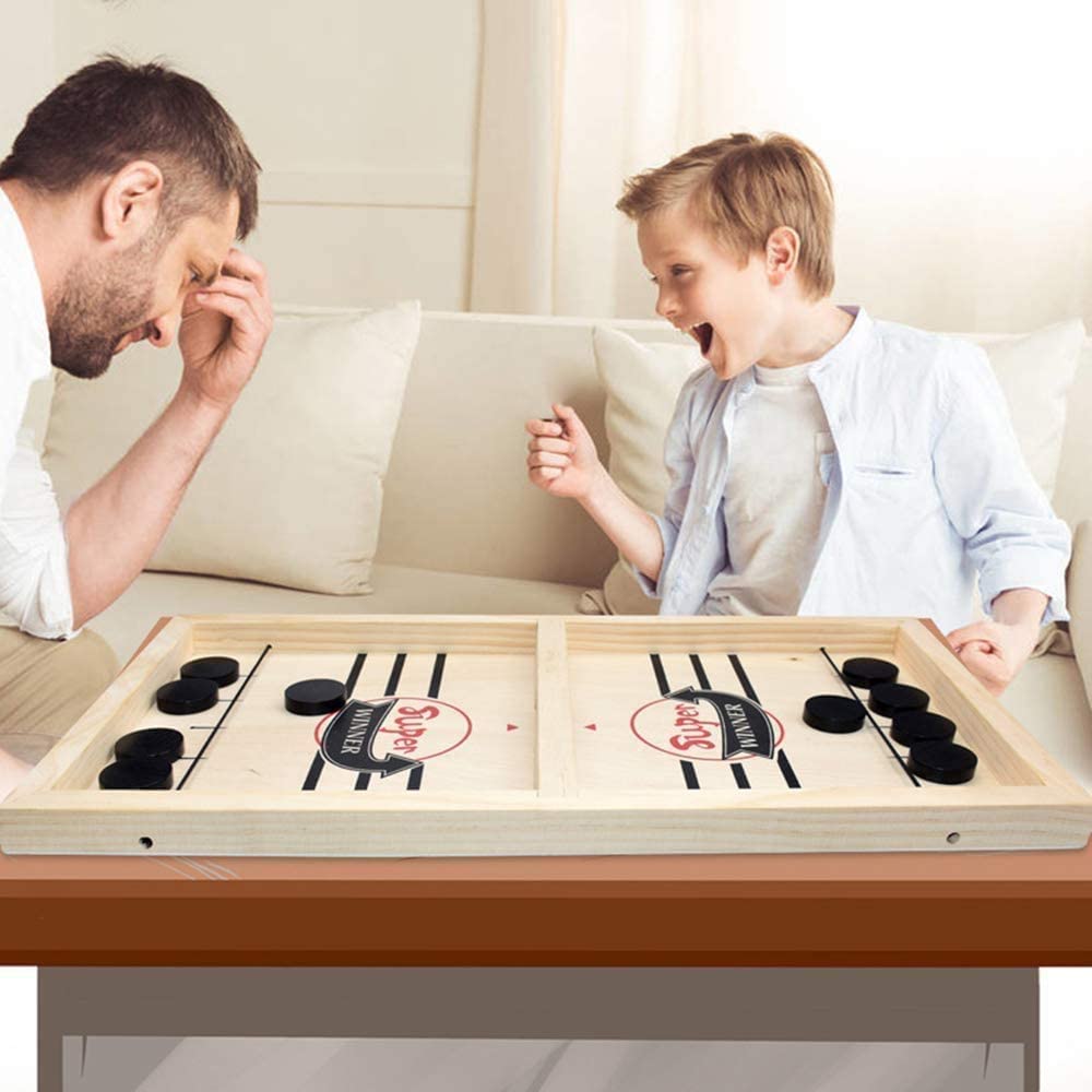 2-in-1 Table Football & Shuffleboard Fun – GameMaster-State of Style