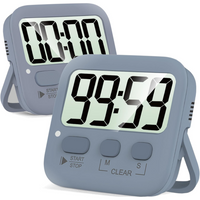 2-Pack Digital Kitchen Timers - KitchenTick-Grey-State of Style