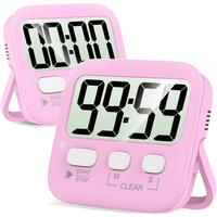 2-Pack Digital Kitchen Timers - KitchenTick-Pink-State of Style