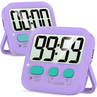 2-Pack Digital Kitchen Timers - KitchenTick-Purple-State of Style