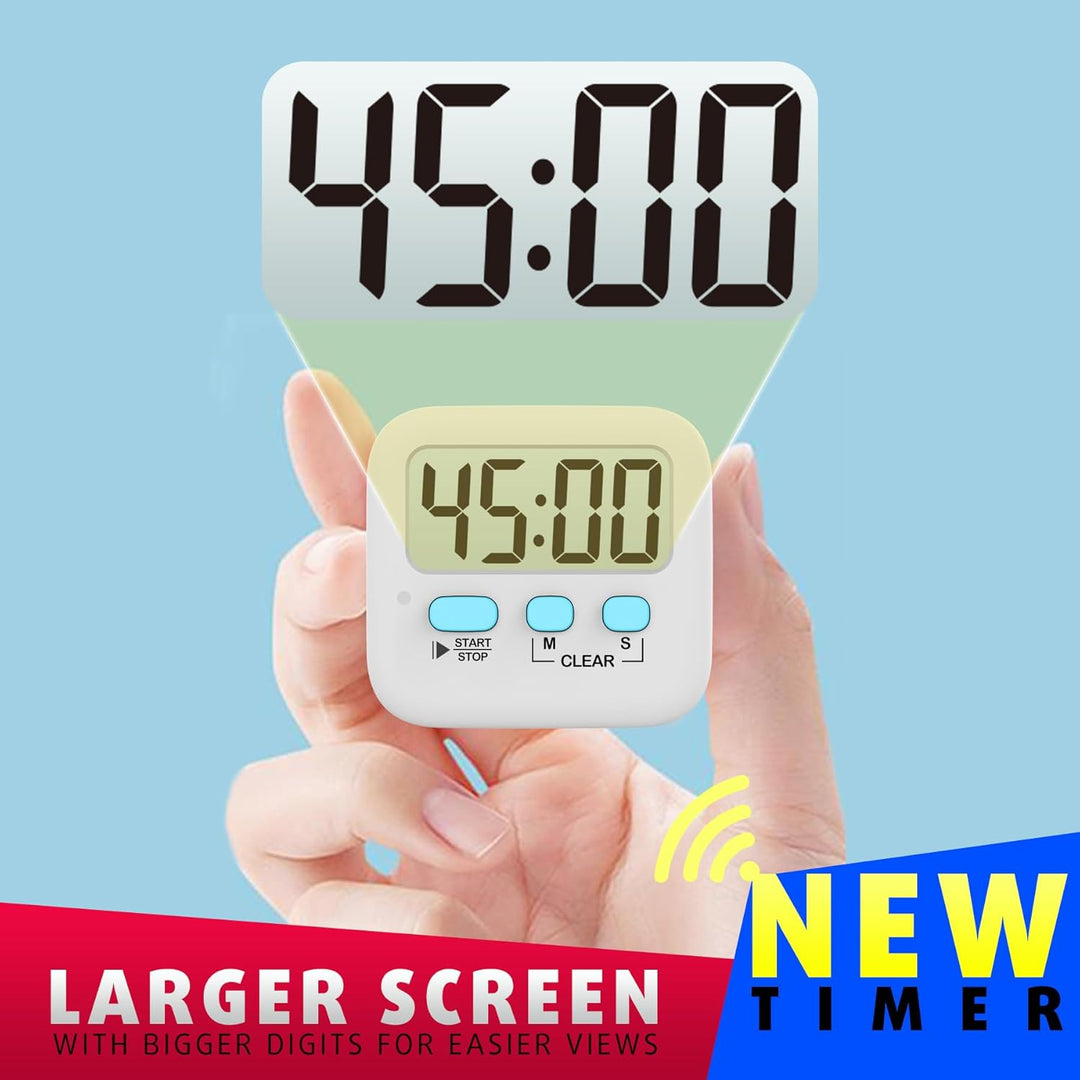 2-Pack Digital Kitchen Timers - KitchenTick-White-State of Style