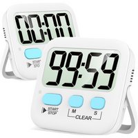 2-Pack Digital Kitchen Timers - KitchenTick-White-State of Style