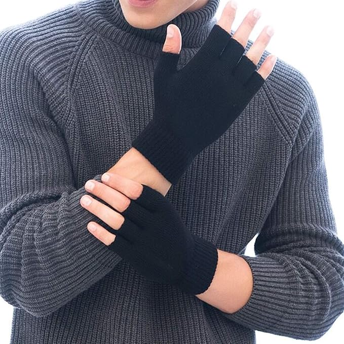 2-Pack Winter Knitted Fingerless Gloves - WarmFlex Set-State of Style