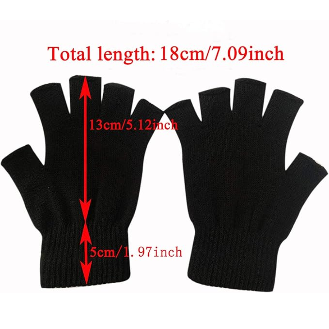 2-Pack Winter Knitted Fingerless Gloves - WarmFlex Set-State of Style