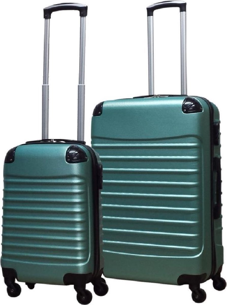 2-piece ABS luggage set – Ventura-Army green-State of Style