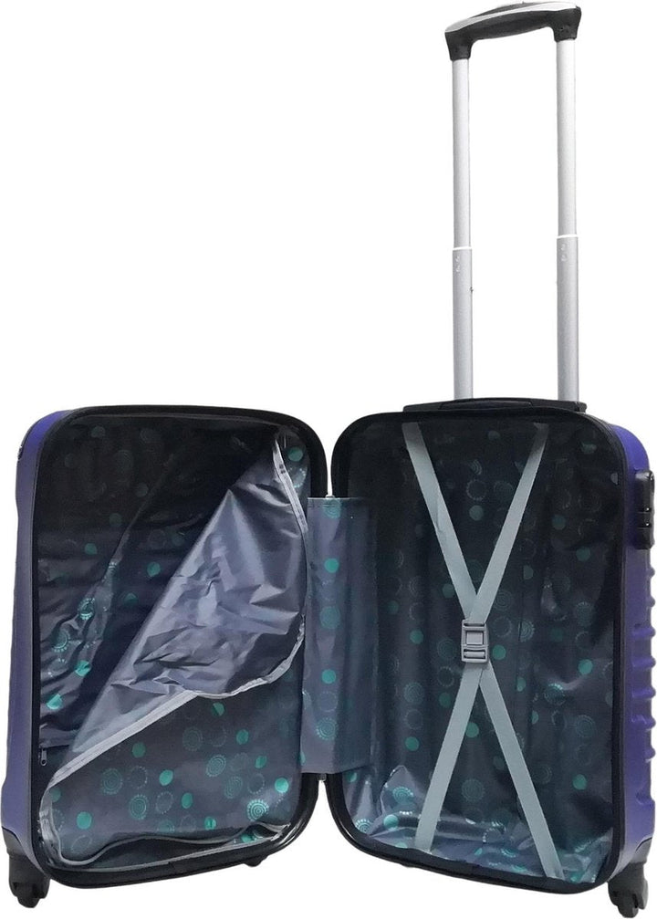 2-piece ABS luggage set – Ventura-Black-State of Style