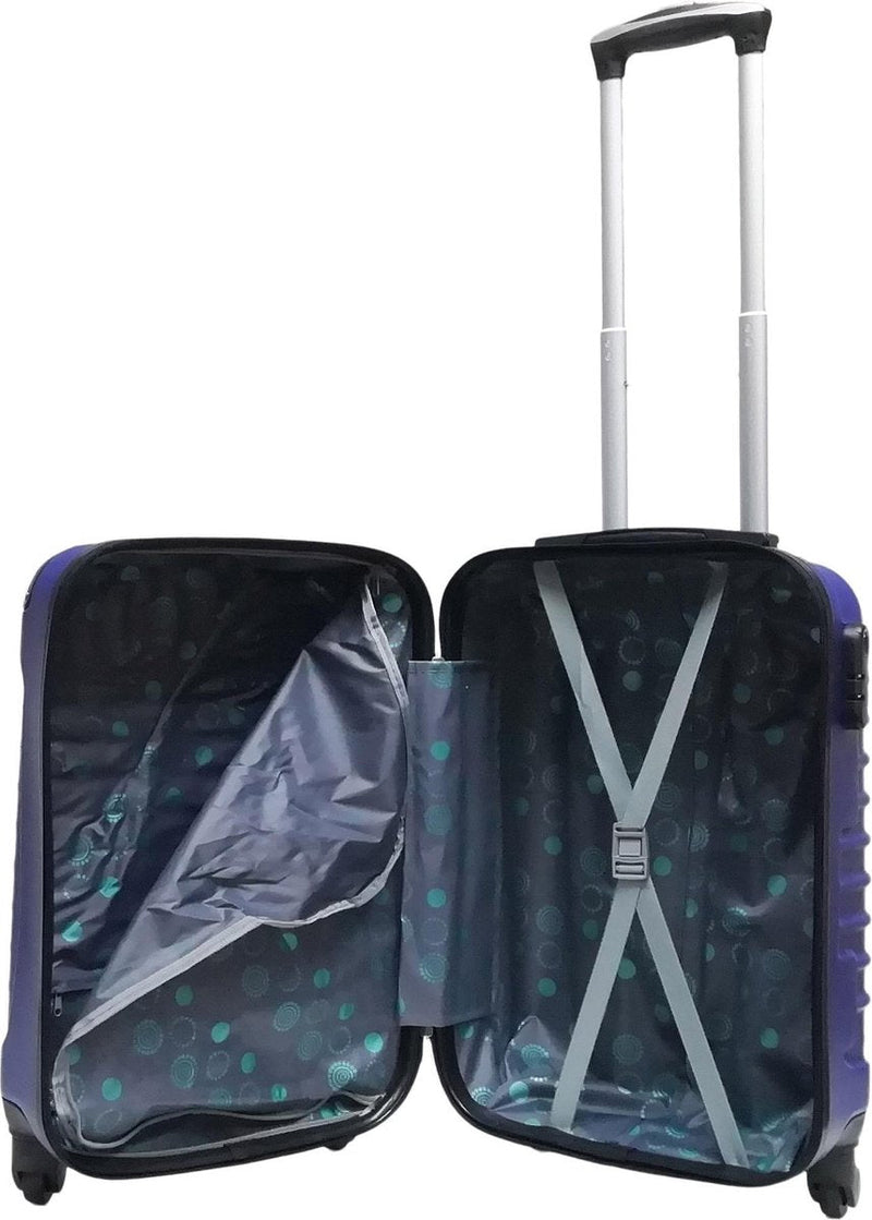 2-piece ABS luggage set – Ventura-Black-State of Style