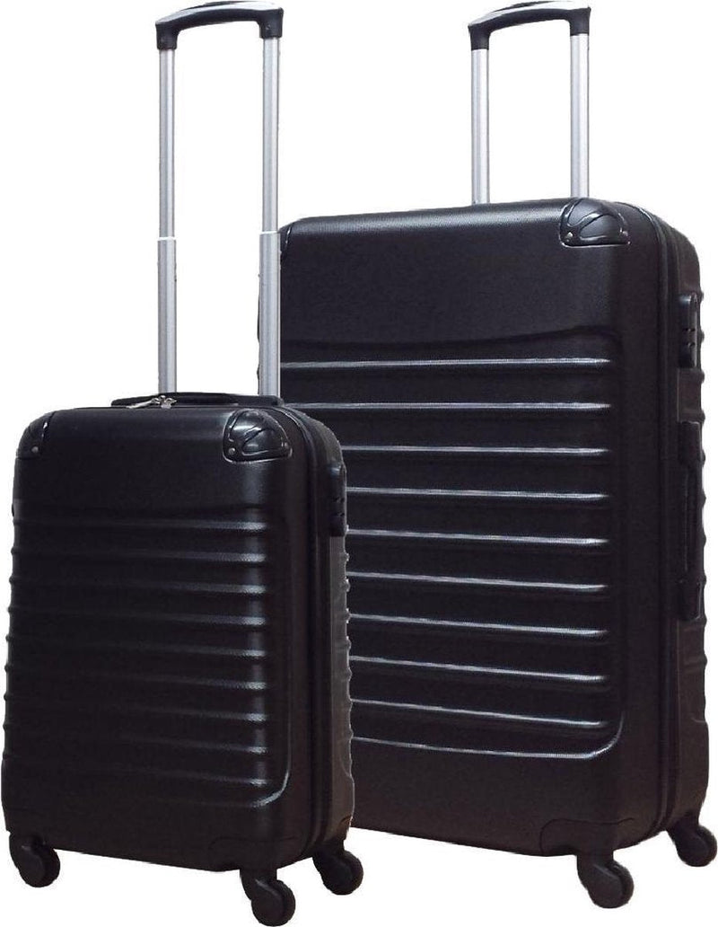 2-piece ABS luggage set – Ventura-Black-State of Style