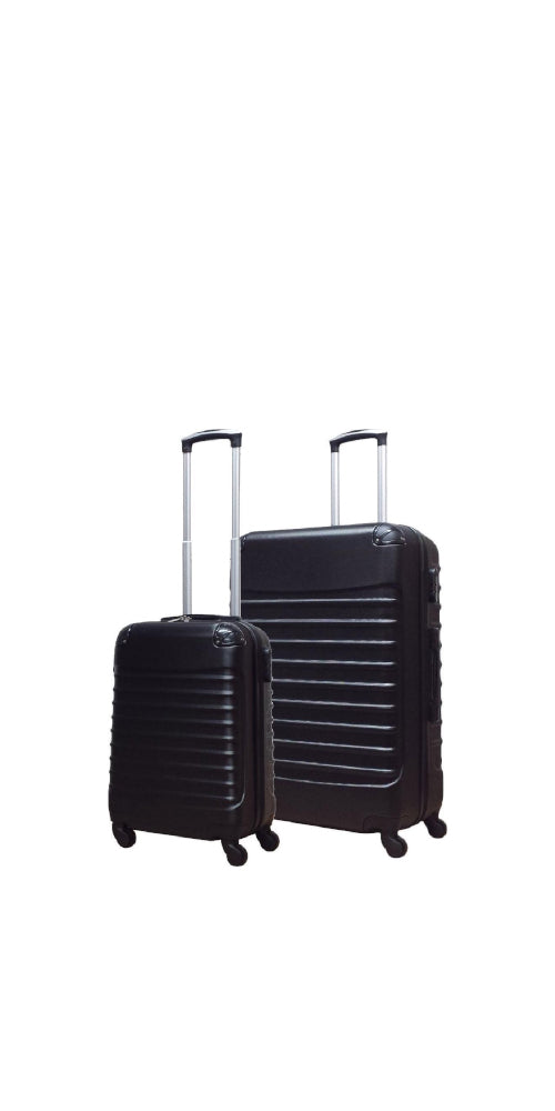 2-piece ABS luggage set – Ventura-Black-State of Style