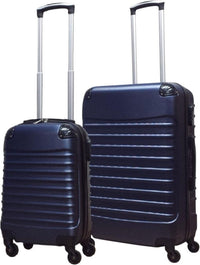 2-piece ABS luggage set – Ventura-Dark blue-State of Style