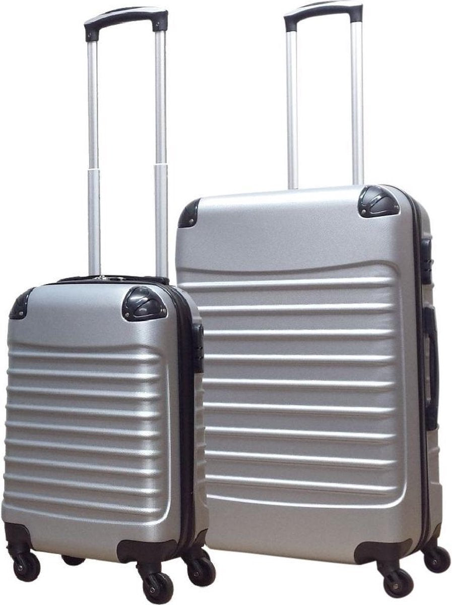 2-piece ABS luggage set – Ventura-Gray-State of Style