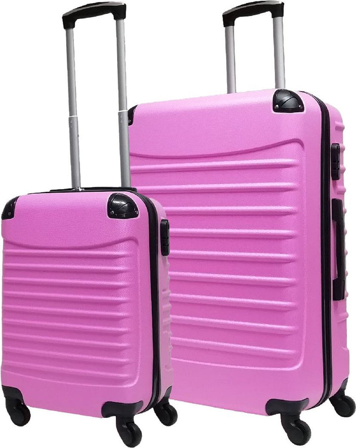 2-piece ABS luggage set – Ventura-Pink-State of Style