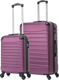 2-piece ABS luggage set – Ventura-Purple-State of Style