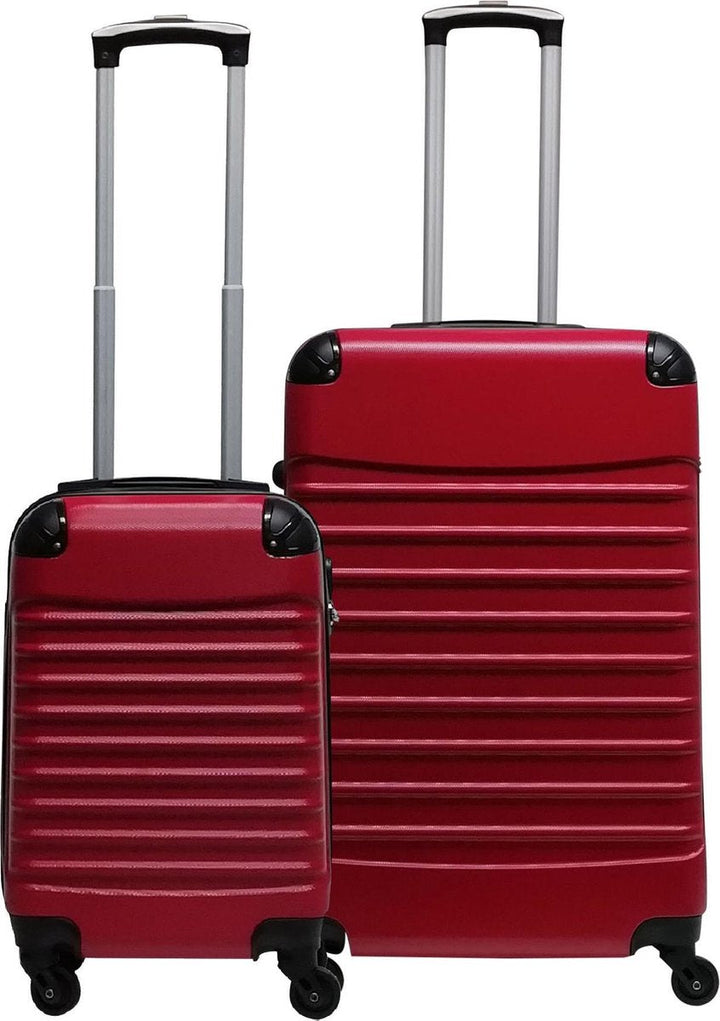 2-piece ABS luggage set – Ventura-Red-State of Style