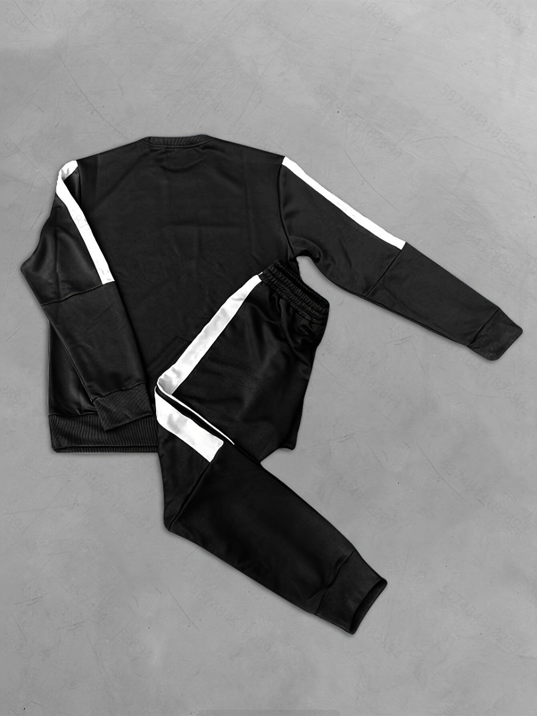 2-Piece Color Block Sport Outfit Set - Elias-Anthracite-S-State of Style