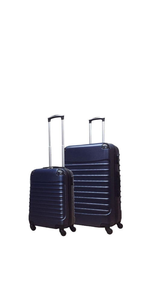 2-piece Dark Blue Hard Shell Suitcase Set – Monaco-State of Style