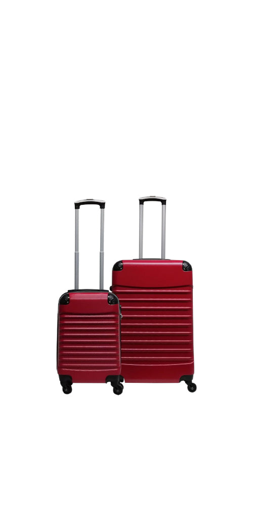 2-piece hard shell suitcase set – Siena Rosso-State of Style