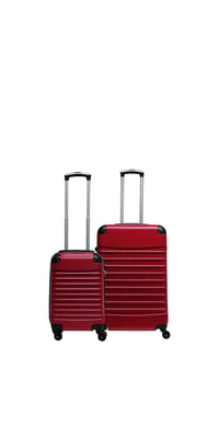 2-piece hard shell suitcase set – Siena Rosso-State of Style