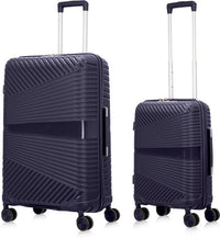 2-piece hard shell suitcase set – Valencia-Dark blue-2x S (39 L)-State of Style