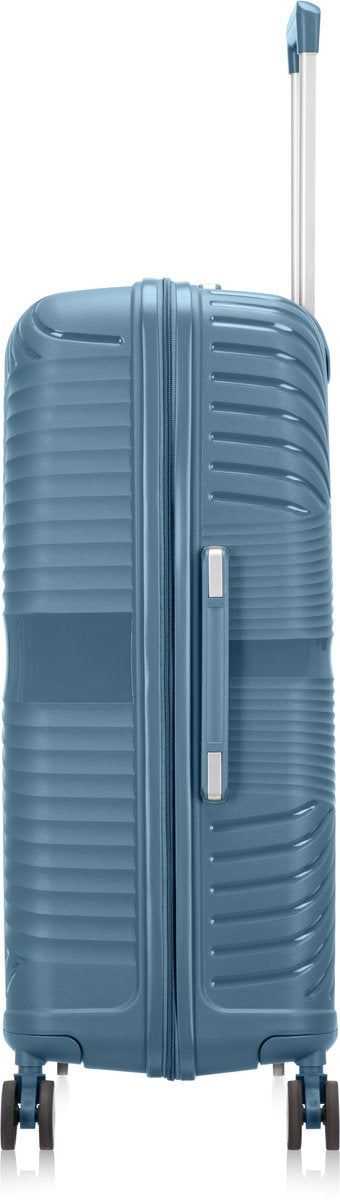 2-piece hard shell suitcase set – Valencia-Pink-2x S (39 L)-State of Style